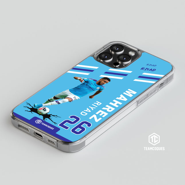 Coque joueur RIYAD MAHREZ MANCHESTER MAN CITY - TEAMCOQUES