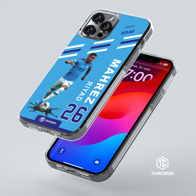 Coque joueur RIYAD MAHREZ MANCHESTER MAN CITY - TEAMCOQUES