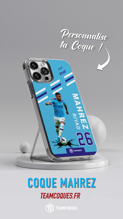 Vidéo Coque joueur RIYAD MAHREZ MANCHESTER MAN CITY - TEAMCOQUES
