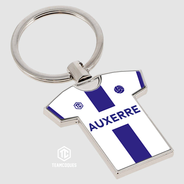 Porte-clés métal maillot foot AUXERRE n°1 - TEAMCOQUES