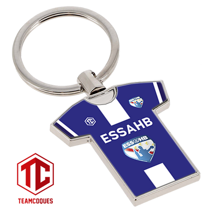 Porte-clés métal maillot hand amateur ESSAHB personnalisable - TEAMCOQUES