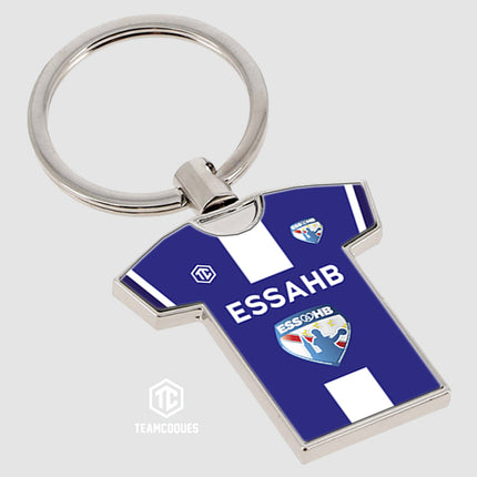 Porte-clés métal maillot hand amateur ESSAHB personnalisable - TEAMCOQUES