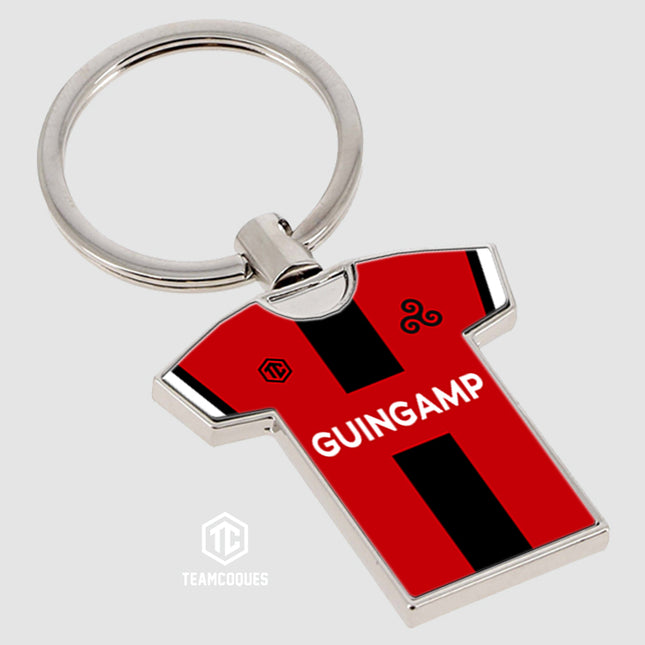 Porte-clés métal maillot foot GUINGAMP n°1 - TEAMCOQUES