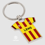 Porte-clés métal maillot foot LENS RCL n°1 - TEAMCOQUES