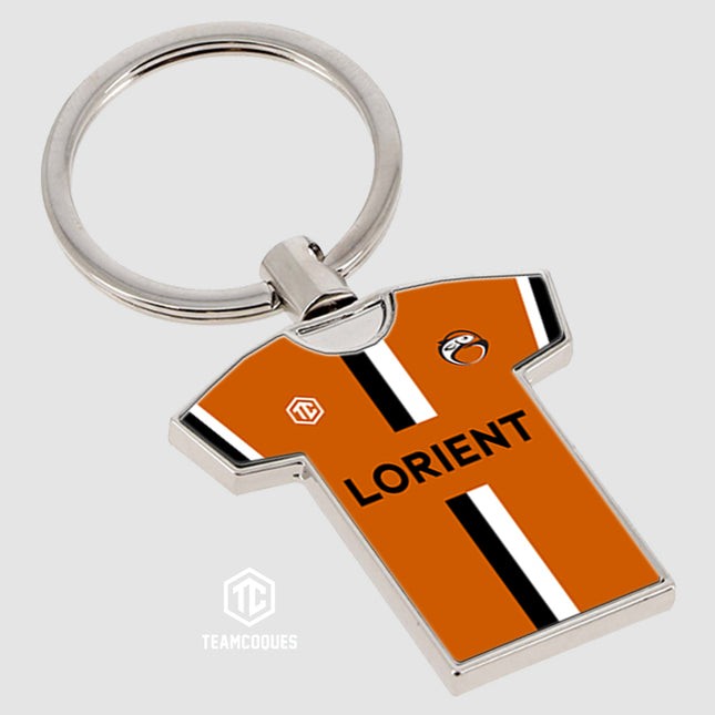 Porte-clés métal maillot foot LORIENT n°1 - TEAMCOQUES