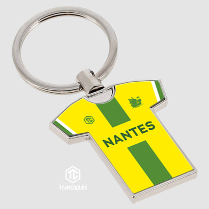 Porte-clés métal maillot foot NANTES n°1 - TEAMCOQUES