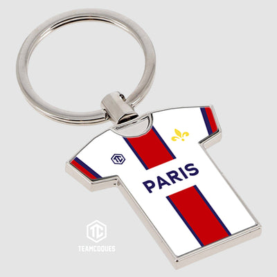 Porte-clés métal maillot foot PARIS SG PSG Extérieur Hechter n°1 - TEAMCOQUES