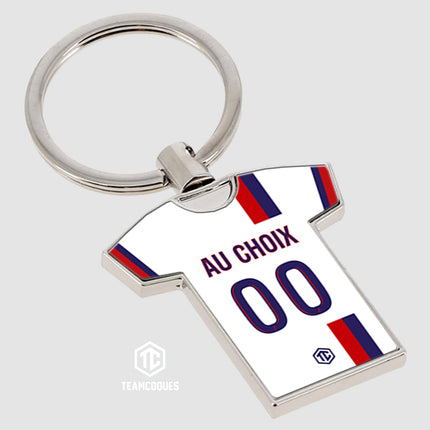 Porte-clés métal maillot foot PANAME PARIS EXTERIEUR 3 n°2 personnalisable - TEAMCOQUES