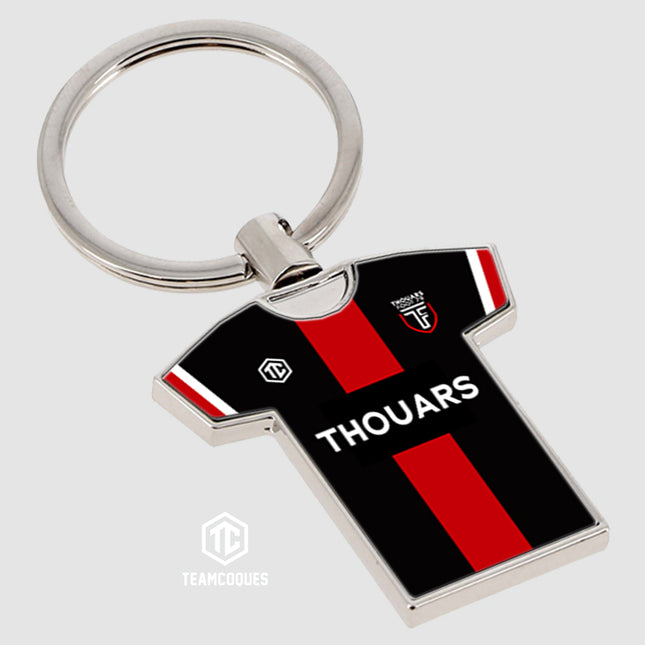 Porte-clés métal maillot foot amateur THOUARS FOOT 79 personnalisable - TEAMCOQUES