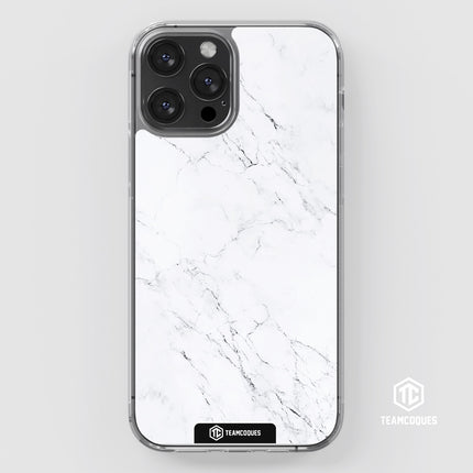 Coque design MARBRE 01 BLANC - TEAMCOQUES