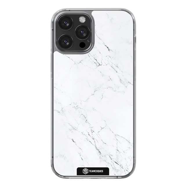 Coque design MARBRE 01 BLANC - TEAMCOQUES