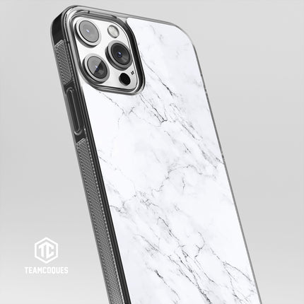 Coque design MARBRE 01 BLANC - TEAMCOQUES