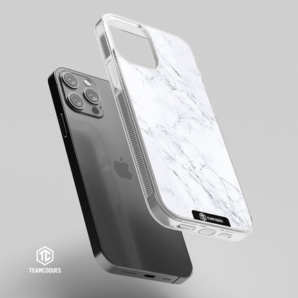 Coque design MARBRE 01 BLANC - TEAMCOQUES