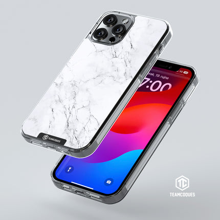 Coque design MARBRE 01 BLANC - TEAMCOQUES