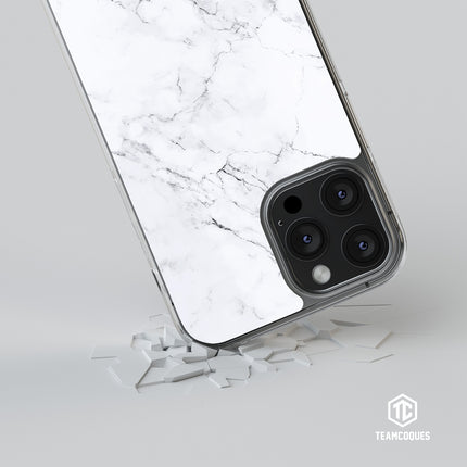 Coque design MARBRE 01 BLANC - TEAMCOQUES