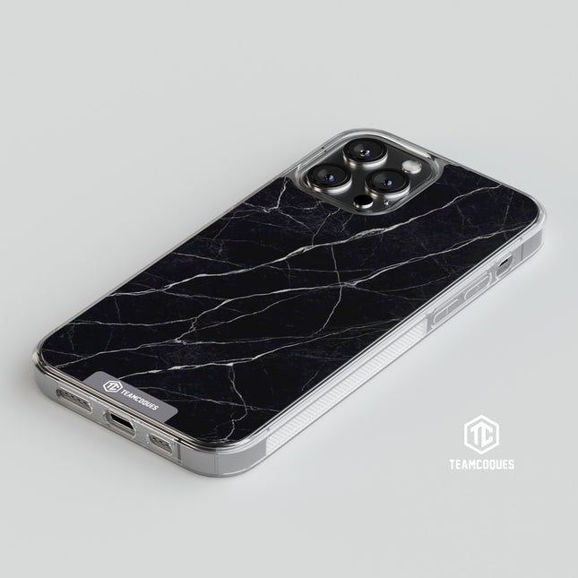 Coque design MARBRE 02 NOIR - TEAMCOQUES