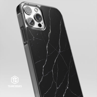 Coque design MARBRE 02 NOIR - TEAMCOQUES