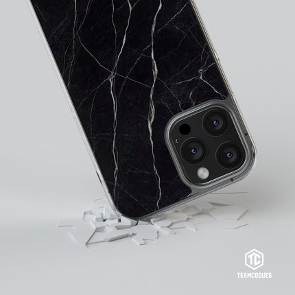 Coque design MARBRE 02 NOIR - TEAMCOQUES