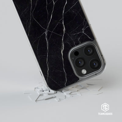 Coque design MARBRE 02 NOIR - TEAMCOQUES