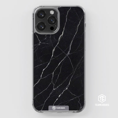 Coque design MARBRE 02 NOIR - TEAMCOQUES