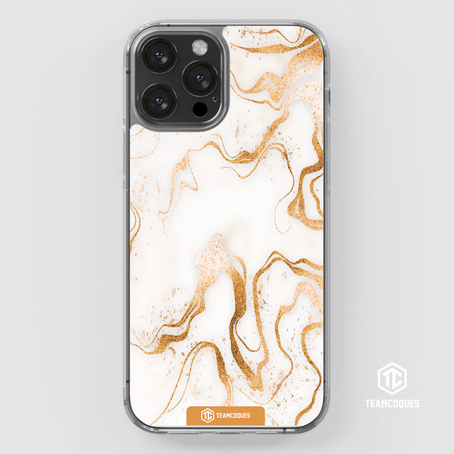 Coque design MARBRE 03 GOLD - TEAMCOQUES