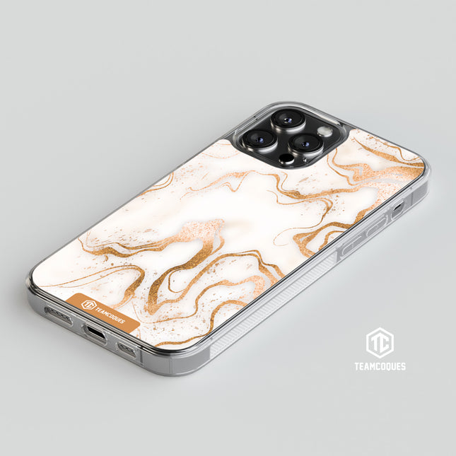 Coque design MARBRE 03 GOLD - TEAMCOQUES