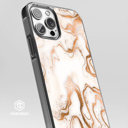 Coque design MARBRE 03 GOLD - TEAMCOQUES