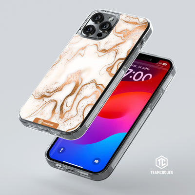 Coque design MARBRE 03 GOLD - TEAMCOQUES