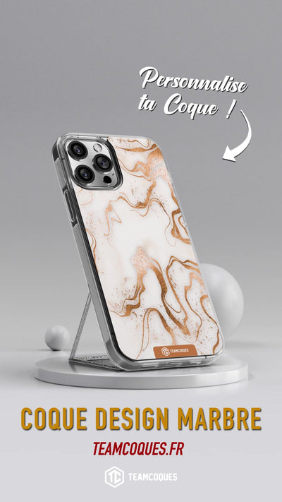 Vidéo Coque design MARBRE 03 GOLD - TEAMCOQUES