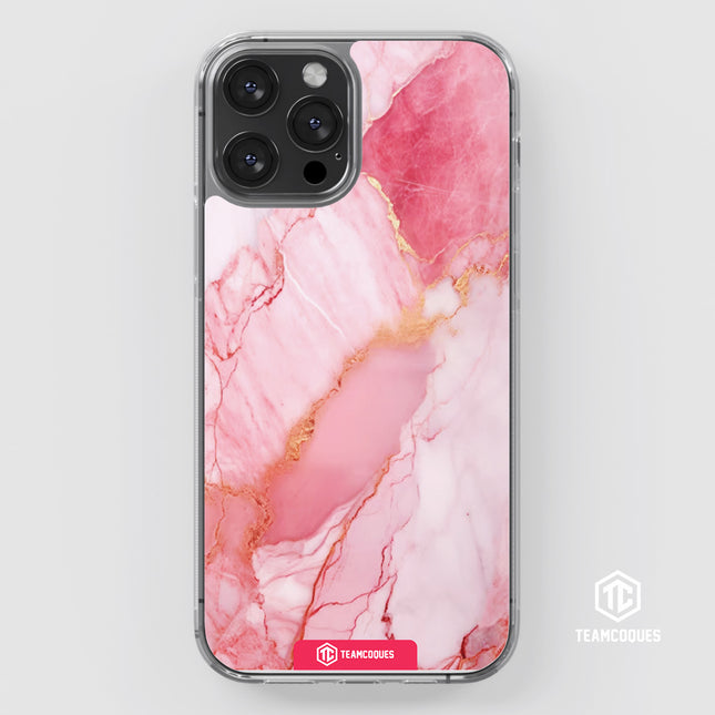 Coque design MARBRE 05 ROSE 1 - TEAMCOQUES