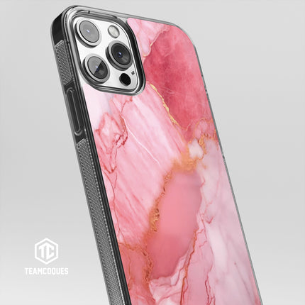 Coque design MARBRE 05 ROSE 1 - TEAMCOQUES