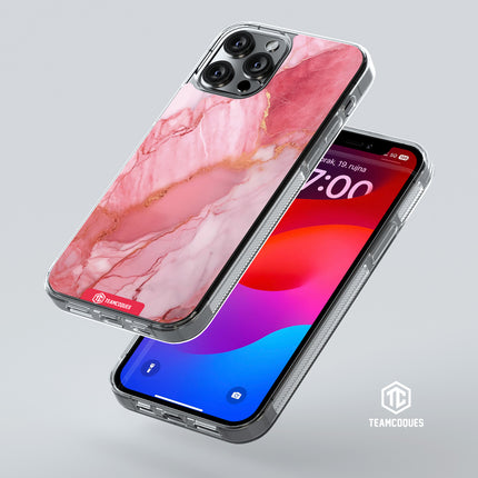 Coque design MARBRE 05 ROSE 1 - TEAMCOQUES