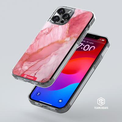 Coque design MARBRE 05 ROSE 1 - TEAMCOQUES