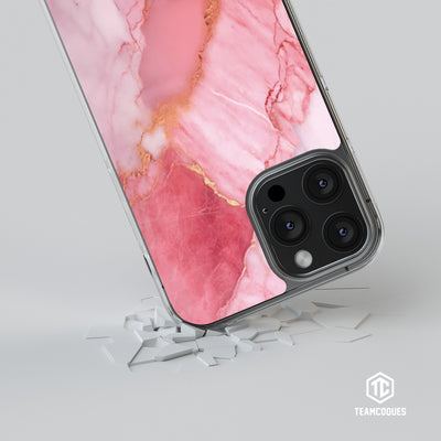 Coque design MARBRE 05 ROSE 1 - TEAMCOQUES