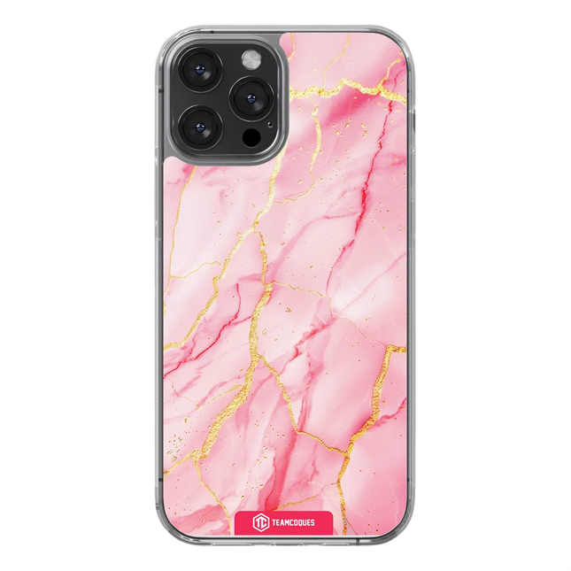 Coque design MARBRE 06 ROSE 2 - TEAMCOQUES