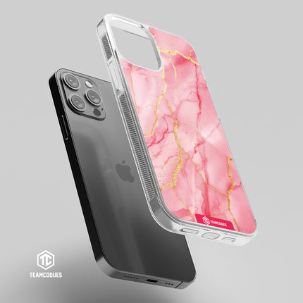 Coque design MARBRE 06 ROSE 2 - TEAMCOQUES