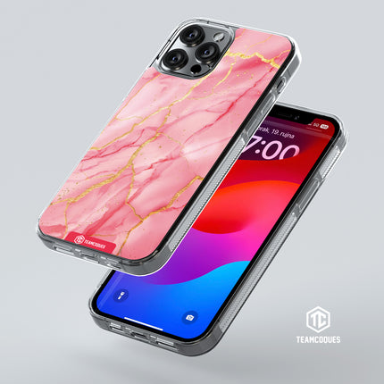 Coque design MARBRE 06 ROSE 2 - TEAMCOQUES