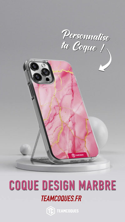Vidéo Coque design MARBRE 06 ROSE 2 - TEAMCOQUES