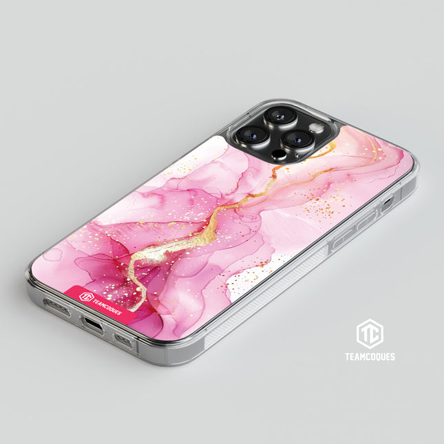 Coque design MARBRE 08 PAILLETTES 2 - TEAMCOQUES