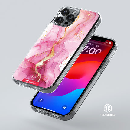 Coque design MARBRE 08 PAILLETTES 2 - TEAMCOQUES