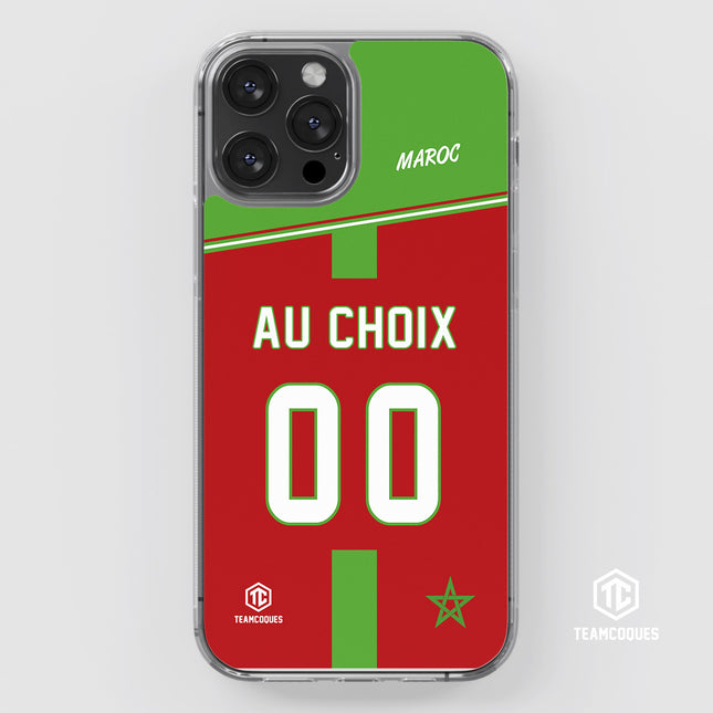 Coque foot MAROC personnalisable - TEAMCOQUES