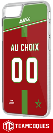 Coque foot MAROC - flocage 100% personnalisable - iPhone smartphone - TEAMCOQUES