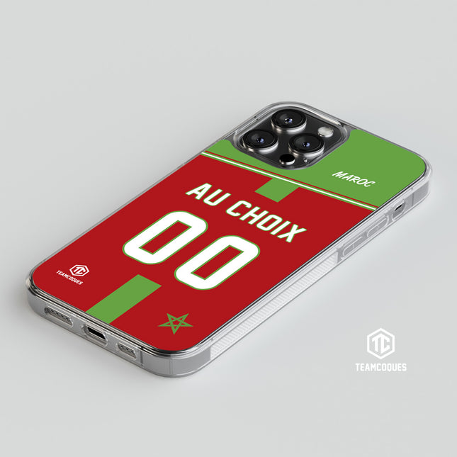 Coque foot MAROC personnalisable - TEAMCOQUES