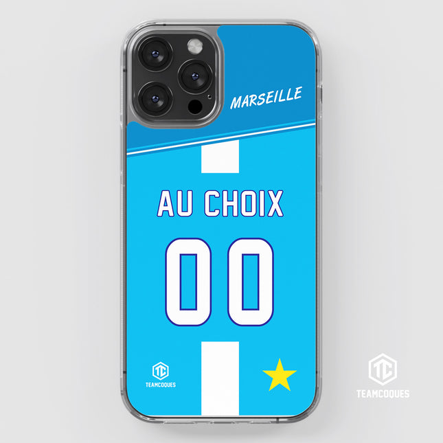 Coque foot MARSEILLE OM Extérieur personnalisable - TEAMCOQUES