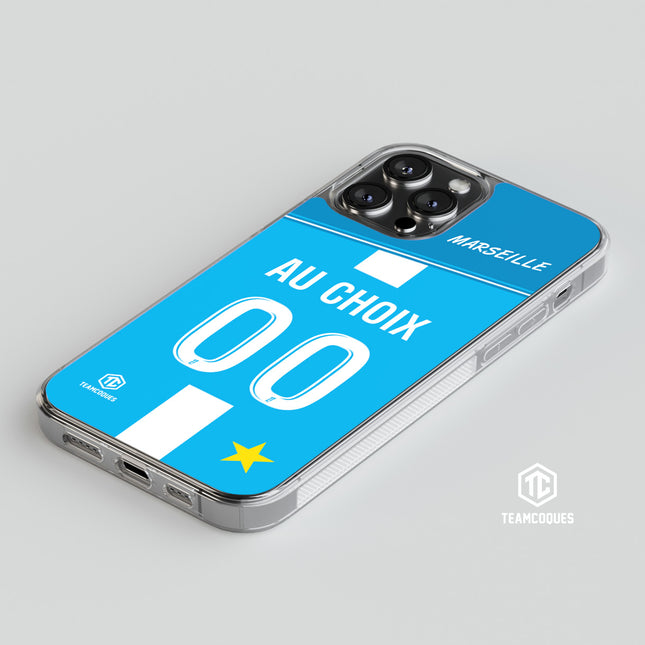 Coque foot MARSEILLE OM Extérieur personnalisable - TEAMCOQUES