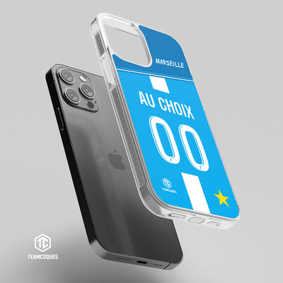 Coque foot MARSEILLE OM Extérieur personnalisable - TEAMCOQUES