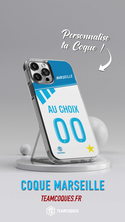 Vidéo Coque foot MARSEILLE 1993 OM 93 personnalisable - TEAMCOQUES