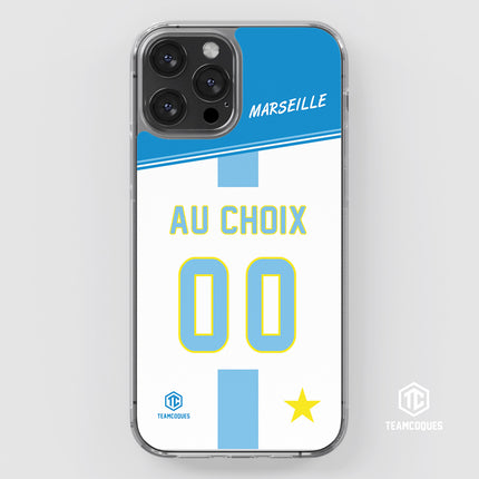 Coque foot MARSEILLE OM Domicile personnalisable - TEAMCOQUES