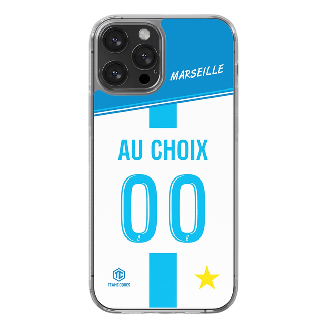 Coque foot MARSEILLE OM Domicile personnalisable - TEAMCOQUES