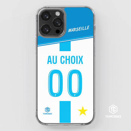 Coque foot MARSEILLE OM Domicile personnalisable - TEAMCOQUES